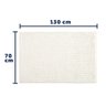 Tapete Joy para Banheiro 70cm X 130cm Branco Kapazi - 4