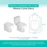 Tampa Vaso Sanitário Madeira Laqueada Monte Carlo Branco para Bacia Deca - 3