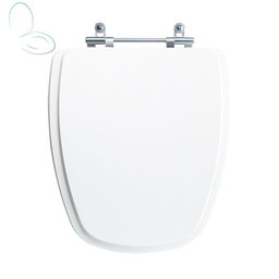 Tampa Vaso Sanitário Madeira Laqueada Monte Carlo Branco para Bacia Deca - 1