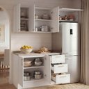Ver imagem 2 de Cozinha Planejada 3 Peças com Tampo Marselha CabeCasa MadeiraOriginals Branco