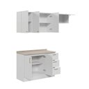 Ver imagem 5 de Cozinha Planejada 3 Peças com Tampo Marselha CabeCasa MadeiraOriginals Branco