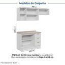 Ver imagem 4 de Cozinha Planejada 3 Peças com Tampo Marselha CabeCasa MadeiraOriginals Branco