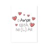 Quadro Decorativo O Amor Está no (L)ar - 23x16,25cm - Arte Maníacos - 1