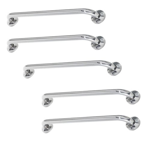 Alça Barra de Apoio 80cm Acessibilidade Kit 5 Unidades Idoso Cadeirante Deficiente Apoio Corredor Se