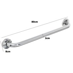 Alça Barra de Apoio 80cm Acessibilidade Kit 5 Unidades Idoso Cadeirante Deficiente Apoio Corredor Se - 4