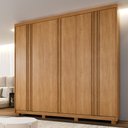Ver imagem 2 de Guarda Roupa Lisboa 6 Portas Ripado 4 Gavetas 10 Prateleiras - Benetil