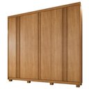 Ver imagem 1 de Guarda Roupa Lisboa 6 Portas Ripado 4 Gavetas 10 Prateleiras - Benetil