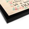 Quadro Decorativo em Madeira Aqui Só o Bem Entra e Fica - 46x32,5cm (Moldura caixa em laca preta) -  - 2