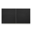 Ver imagem 7 de Armário de Cozinha Aéreo 120 cm 2 Portas Branco/Preto Glamy Madesa
