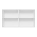 Ver mais imagens de Armário de Cozinha Aéreo 120 cm 2 Portas Branco/Preto Glamy Madesa