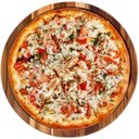 Ver imagem 3 de Tábua de Madeira para Pizza 38cm Redonda com Borda Forma para Servir Frios Petiscos