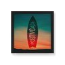 Quadro Decorativo em Madeira Surf Positividade Paisagem - 30x30cm (Moldura caixa em laca preta) - Ar - 1