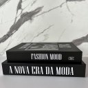 Ver imagem 2 de Decoração sala aparador livro fake preto branco chic fashion
