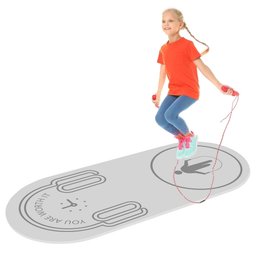 Tapete Pula Corda Absorção de Choque Yoga Antiderrapante Profissional Atividade Física Fitness Exerc - 5