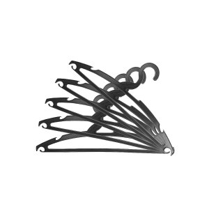 Cabides Roupas Cabide Roupa Pet Preto 30 Unidades