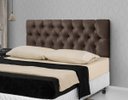 Ver imagem 1 de Cabeceira para Cama Casal Estofada 1.40M Marrom - Rede Móveis