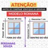 Cortina Persiana Romana Blackout Largura 1,50 X 1,80 Altura para Deixar o Quarto Mais Sofisticado e - 2