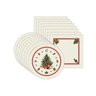 Kit Sousplat + Guardanapo Natal Arvore Nsw 8 Peças sem Base - 5