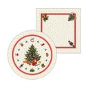 Ver imagem 2 de Kit Sousplat + Guardanapo Natal Arvore Nsw 8 Peças sem Base