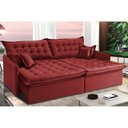 Ver imagem 1 de Sofá Sem Caixa Retrátil Reclinável 2,75m Cama inBox Versátil de Pillow Top e Molas Velusoft