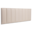 Ver imagem 1 de Cabeceira Queen Modulada Reta Cama Box Corino Marfim