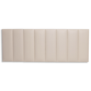 Ver imagem 3 de Cabeceira Queen Modulada Reta Cama Box Corino Marfim