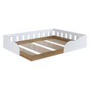 Ver imagem 1 de Cama de Casal Montessoriana para Colchão 188x138cm Multimóveis Cr40152 Branco/mel