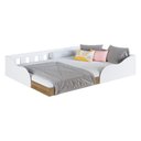 Ver imagem 2 de Cama de Casal Montessoriana para Colchão 188x138cm Multimóveis Cr40152 Branco/mel