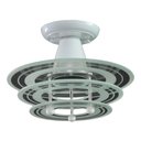 Ver imagem 1 de Lustre Plafon Round 3 Vidros Redondos Filetados Sala Quarto