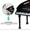 Brinquedo Infantil Instrumento Musical Piano Sinfonia Com Microfone Gravador Com Sons Demo Winfun -  - 5