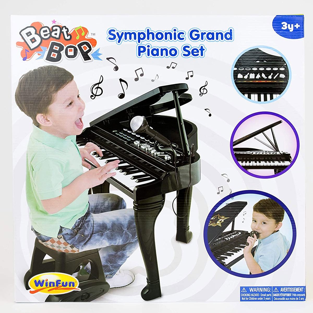 Brinquedo Infantil Piano Sinfonia Rosa Para Crianças 3+Anos WinFun -  Baby&Kids