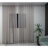 Cortina Gaze de Linho 4,00larg x 2,60alt Cinza Decore&Cubra - 1
