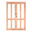 Ver imagem 1 de Porta Balcão de Correr de Madeira Eucalipto Semi-panorâmico Reto Bat.12 Cm Esel - 2.16a X 2.40l