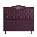 Ver imagem 4 de Conjunto Cabeceira/calçadeira Holanda 1,95 Cm Luxor Roxo - Shop Das Cabeceiras