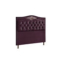 Ver imagem 3 de Conjunto Cabeceira/calçadeira Holanda 1,95 Cm Luxor Roxo - Shop Das Cabeceiras
