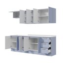 Ver imagem 7 de Cozinha Modulada 6 Peças 3 Aéreos 3 Balcões com Tampo Marselha Cabecasa Madeiraoriginals