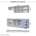 Ver imagem 6 de Cozinha Planejada 6 Peças 3 Aéreos 3 Balcões com Tampo Marselha CabeCasa MadeiraOriginals Azul/Sereno