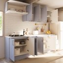 Ver imagem 2 de Cozinha Modulada 6 Peças 3 Aéreos 3 Balcões com Tampo Marselha Cabecasa Madeiraoriginals