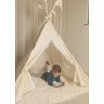 Cabana Tenda Indio Menino Montessori Bolinha Azul Bandeirinha - 1