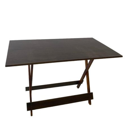 Mesa Dobrável 120x75 Imbuia Bar Restaurante Lanchonete Marrom