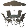 Conjunto Ombrelone Mesa e 4 Cadeiras Mônaco Belfix - 1