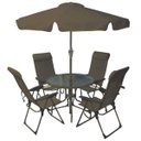 Ver imagem 1 de Conjunto Ombrelone Mesa e 4 Cadeiras Mônaco Belfix