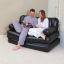 Ver imagem 3 de Sofá/Cama Casal Inflável Multifuncional Preto 5 em 1 Bestway