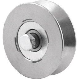 Roldana para Portão 2.1/2" Tipo V em Aço Polido - Vonder - 1