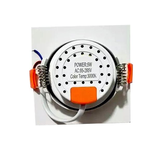 Kit com 10 Unidades - Spot LED 5W - Quadrado de Embutir Direcionável / Branco Frio - 4