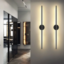 Ver imagem 3 de Luminária Arandela 60cm Parede 24 Watts Barra Led Tubo 3 Cores Multitemperatura Gimpo Kjbd-179:preto