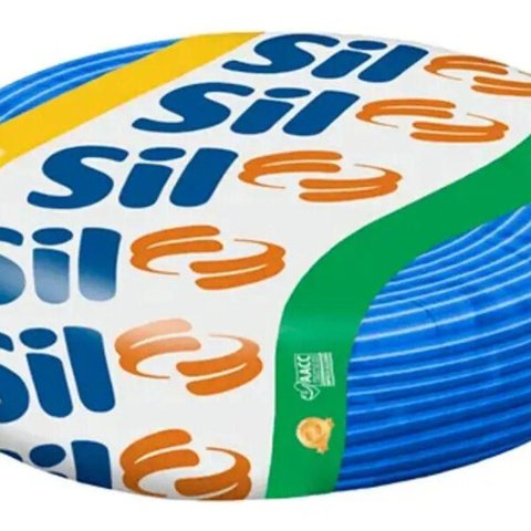 Cabo Elétrico Rolo Cabo Flexível 750V Sil 2,5mm 750V com Resistência a Altas Temperaturas Azul