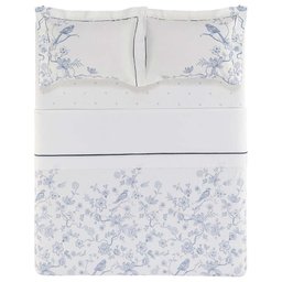 Jogo de Cama Queen 200 Fios Dora 5 Peças - Karsten Estampado - 3