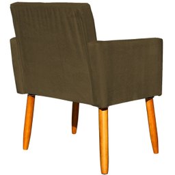 Poltrona Nina Decorativa para sala Recepção Manicure Consultório Suede - 7