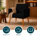 Ver imagem 5 de Kit 2 Poltronas Decorativa para Sala Recepção Manicure Consultório Suede